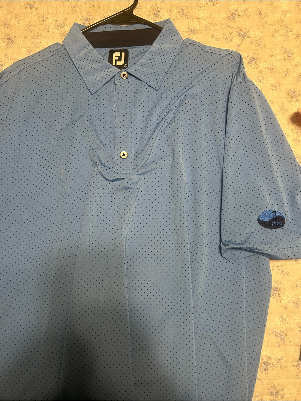Brunswick Country Club FootJoy Men’s Blue Dots Performance Golf Polo